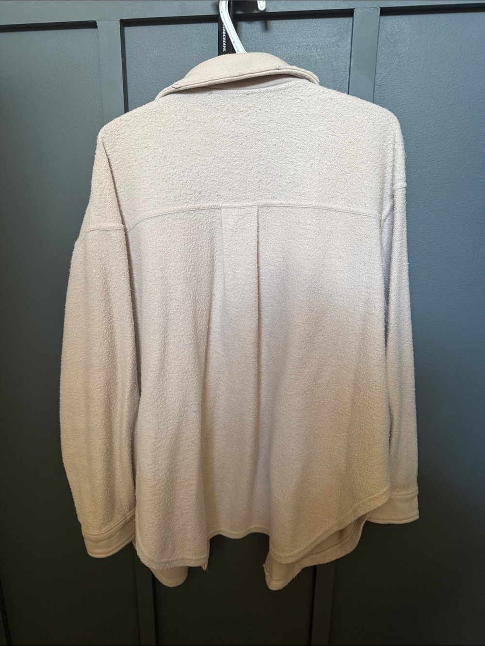 Cream Button-Up Shacket - Picture 5 of 5